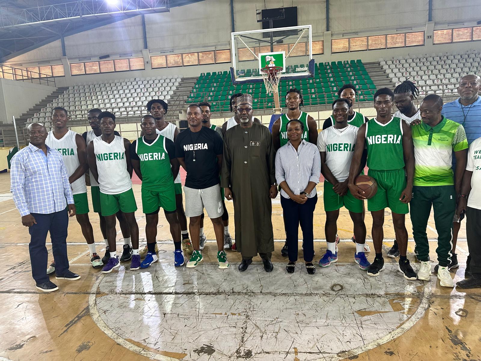 NBBF President Musa Kida Visits D'Tigers' Abuja Camp  ..Charges team to give their best for Nigeria