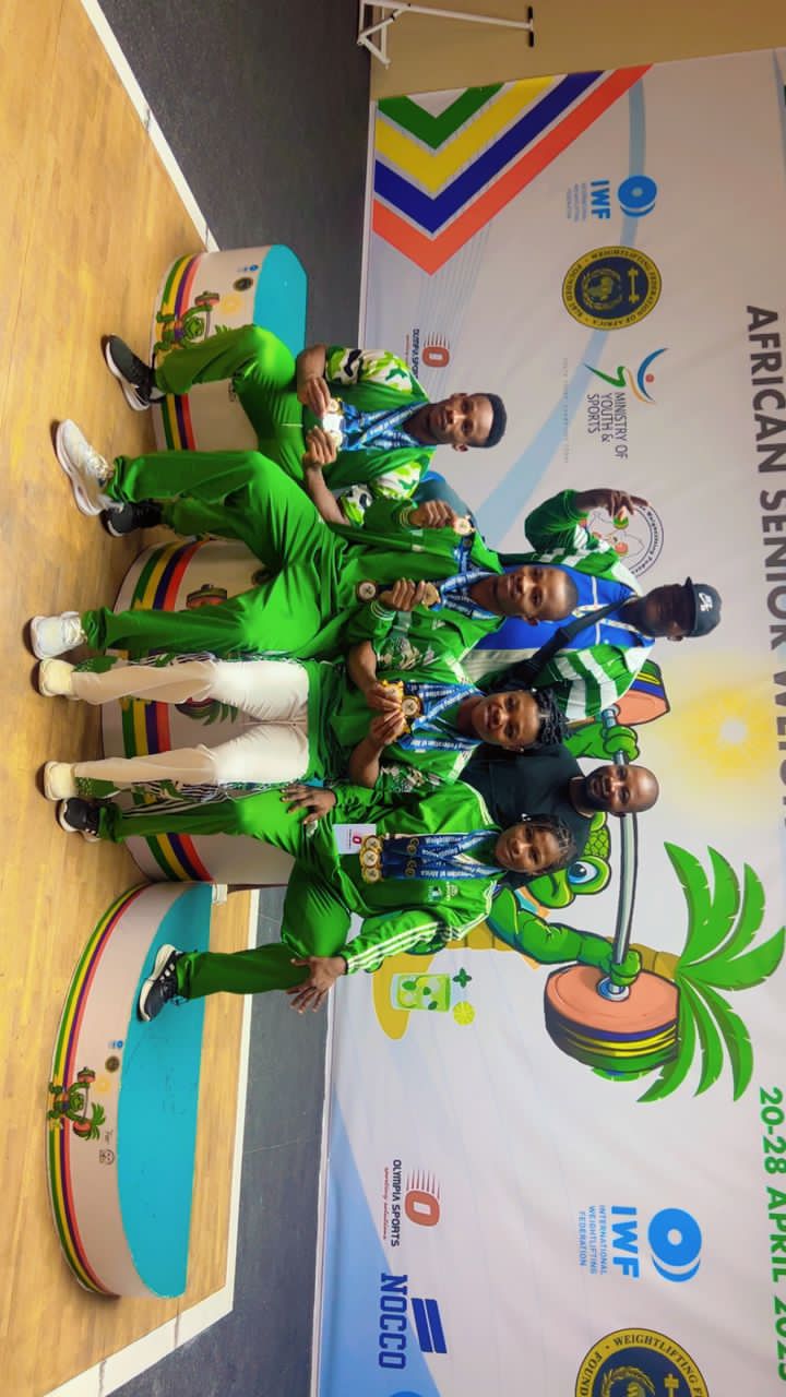 African Senior Weightlifting Championship: Gold Rush, as Team Nigeria Leads Medal Table with 7 Gold, 4 Silver, and 1 Bronze
