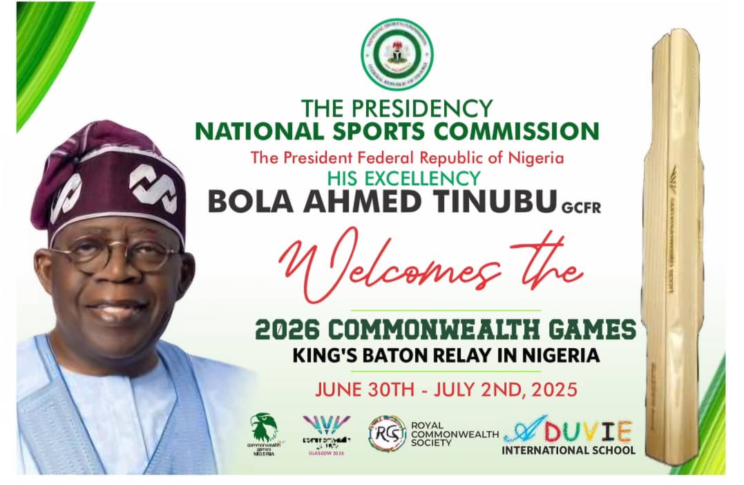 President Bola Tinubu to Receive King’s Baton Relay, as NSC Set Sights on 2026 Commonwealth Games