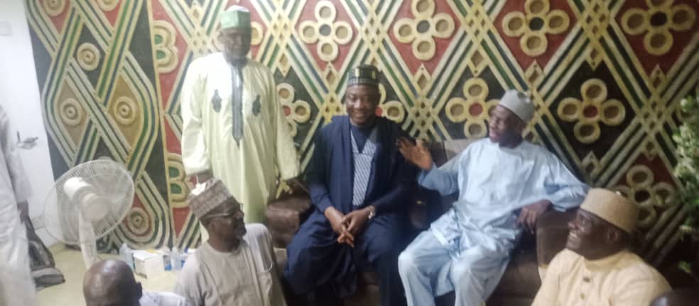 NFF President Gusau Visits Recuperating Former Football Boss Galadima, Hails His Legacy