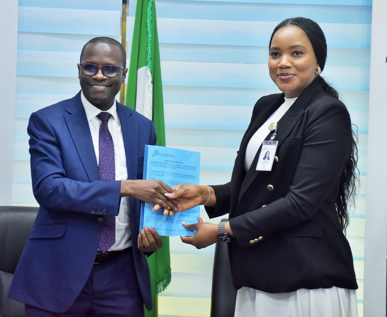 PTAD Partners ICPC to Tackle Corruption in Defined Benefit Pension Scheme
