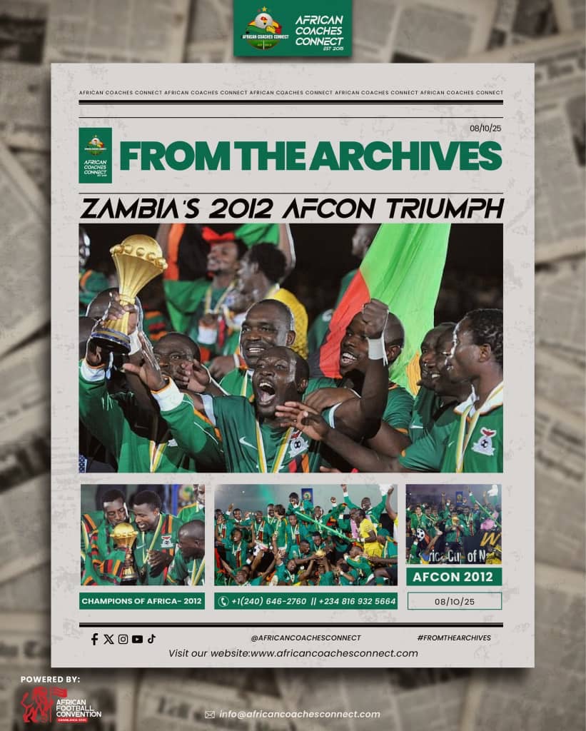 ACC Remembers Zambia’s stunning 2012 Africa Cup of Nations (AFCON) triumph